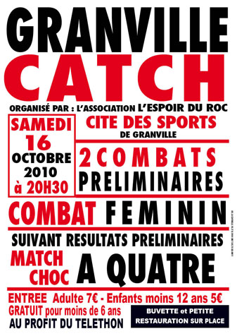 affiche gala catch granville