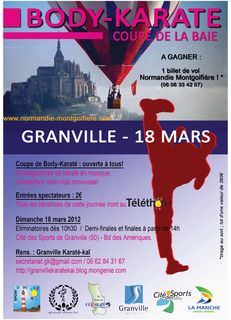 Affiche karate granville