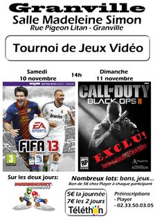 tournoi jeux video fifa13 callofduty granville