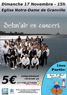 Concert chorales Selun'Air Ecole Saint-Paul Granville