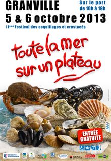 Affiche toute la mer sur un plateau 2013 granville