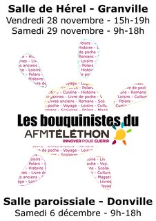 Affiche bouquinistes telethon granville