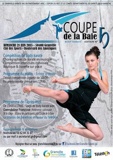 Affiche coupe baie body karate granville 2015