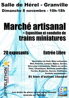 Marche artisanal Granville exposition trains miniatures