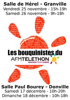 Bouquinistes telethon granville donville livre anciens