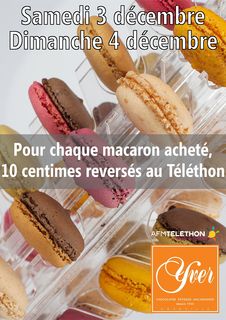 macarons chocolat Yver Granville