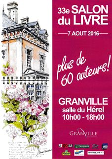 Affiche salon du livre granville 2016