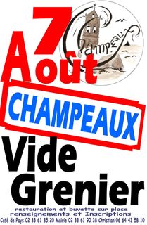 Affiche vide grenier champeaux