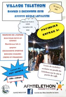 village Telethon Donville patinoire concert