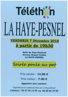 soiree repas poule au pot la haye pesnel