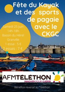 ckgc kayak paddle pagaie pirogue essai baptemes granville