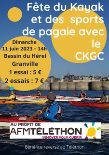 ckgc kayak paddle pagaie pirogue essai baptemes granville