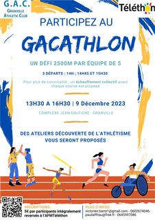 gacathlon course 2500m défi gac granville athletic club